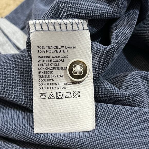 Tommy Bahama Mens Shoreline Surf Polo Shirt Blue Size XL - Picture 3 of 5